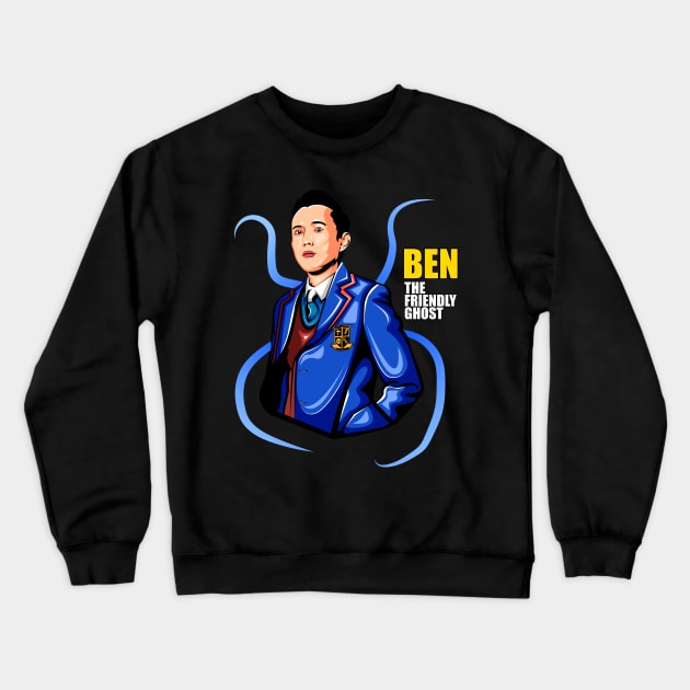 Ben The Friendly Ghost Crewneck Sweatshirt by Dzulhan